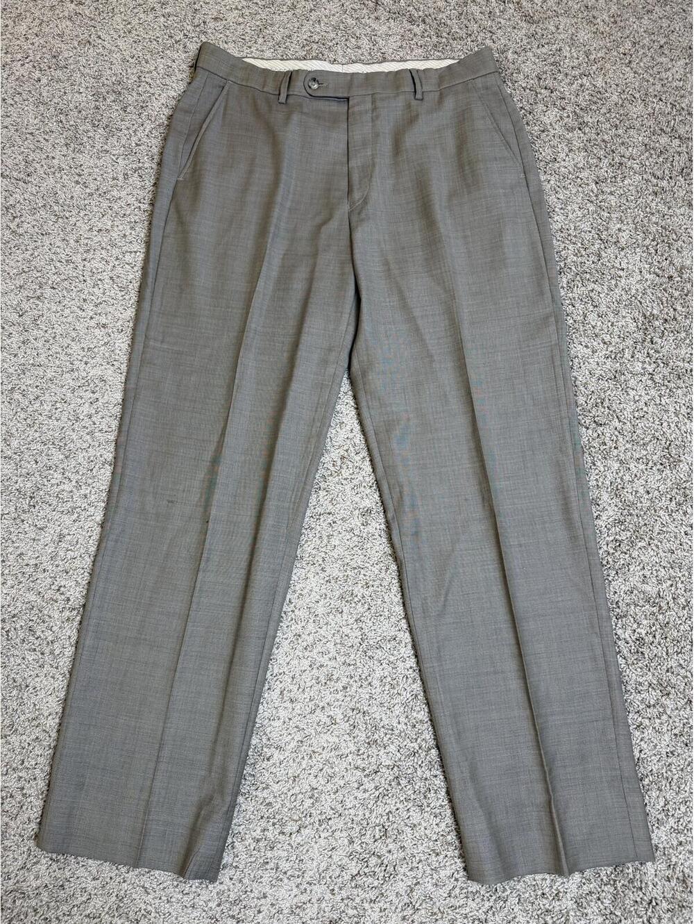 Ballin Classic Wool Dress Trousers Quiet Luxury Aesthetic W36 Old Money